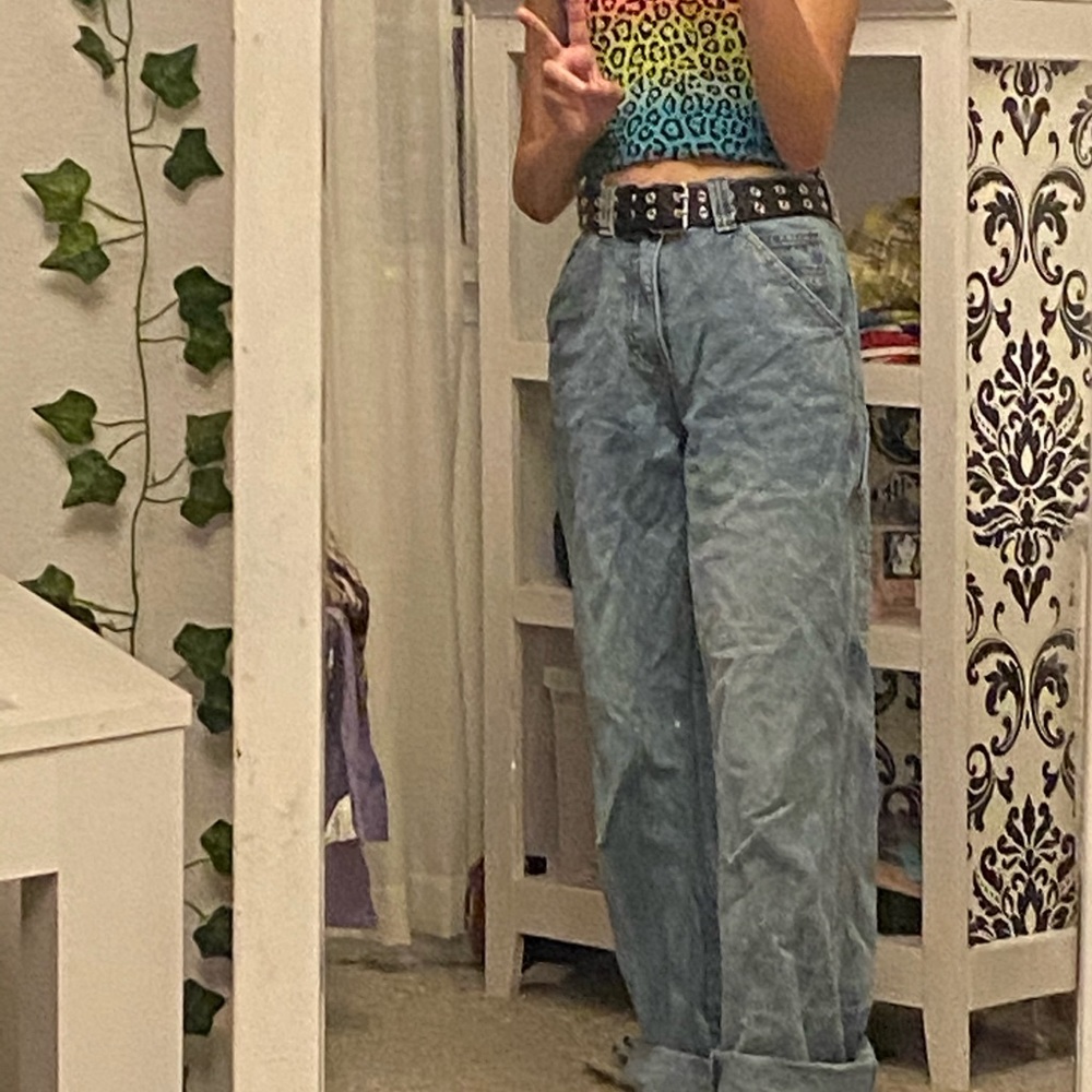 y2k cheetah top